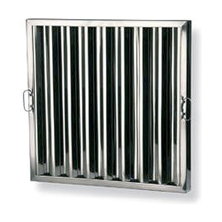 Metal baffle filters